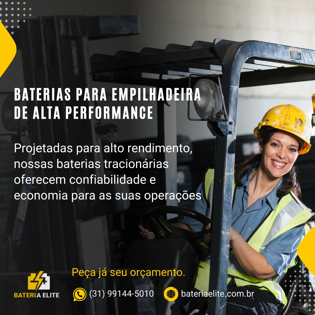 Baterias para empilhadeira de Alta Performance